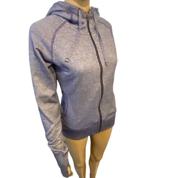 Womens Heather Blue Patagonia Cloud Stack Zip Up Hoodie - Picture 1 of 12